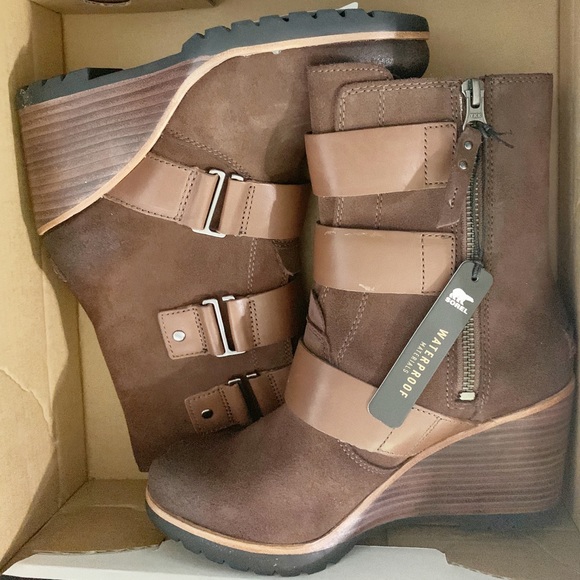 NWT SOREL WOMEN'S AFTER HOURS SUEDE BOOTIE Sz: 7 - Picture 7 of 8